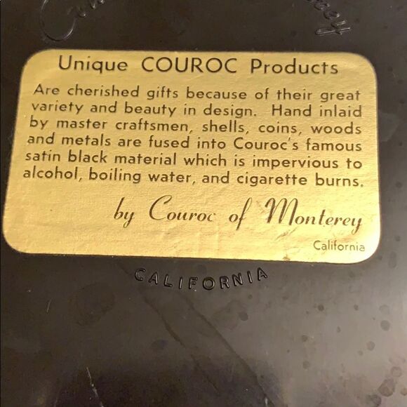 Couroc of Monterey stagecoach serving tray - Picture 4 of 4